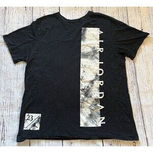 Nike Air Jordan T Shirt 23 Vertical Dreams Size 2XL XXL Black Rare HTF